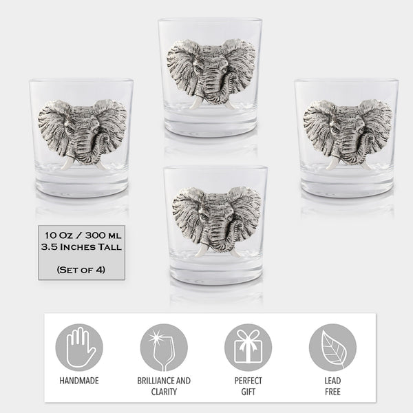 Elephant Bar Glasses Set of 4