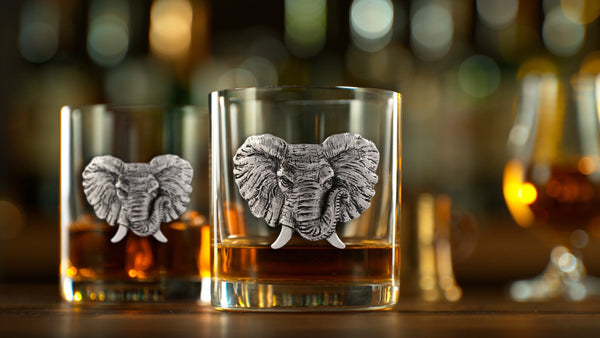 Elephant Bar Glasses Set of 4 Arthur Court Designs