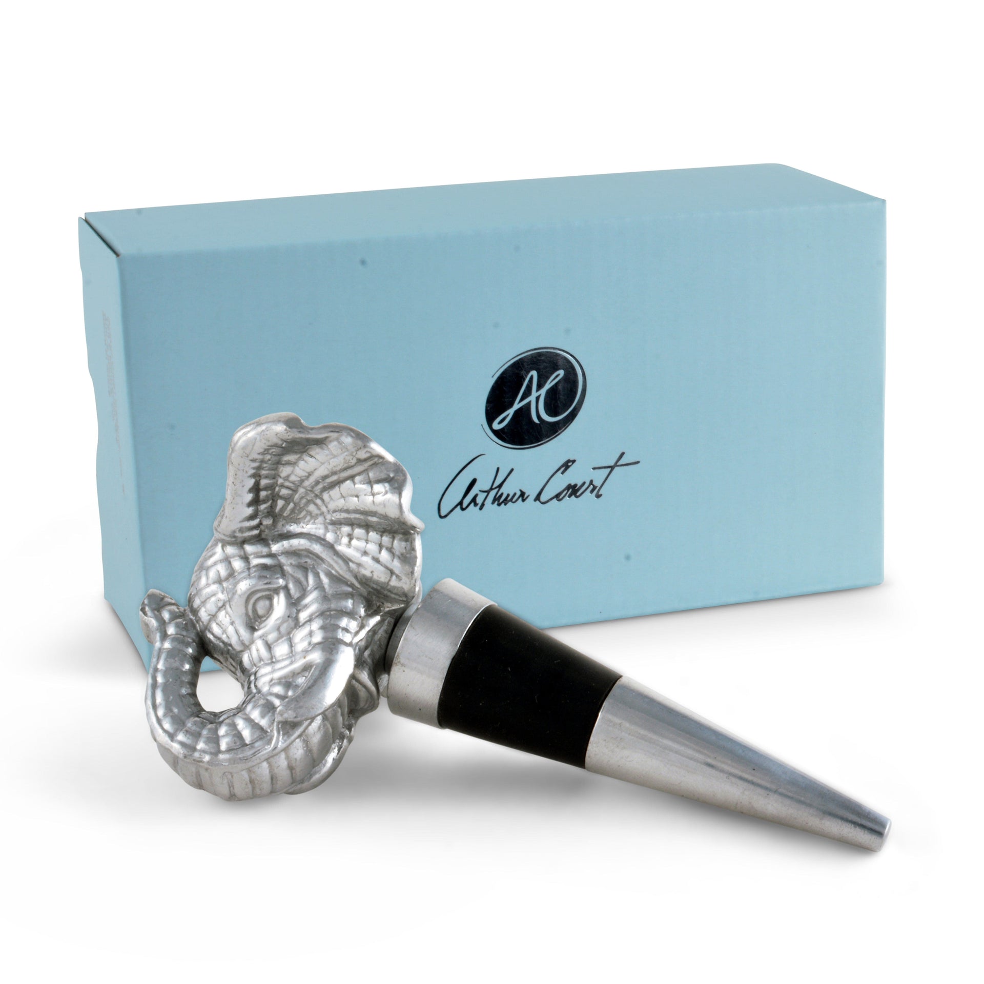 Elephant Bottle Stopper Arthur Court Designs
