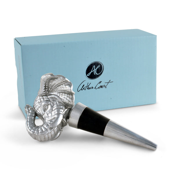 Elephant Bottle Stopper Arthur Court Designs