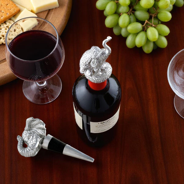 Elephant Bottle Stopper Arthur Court Designs