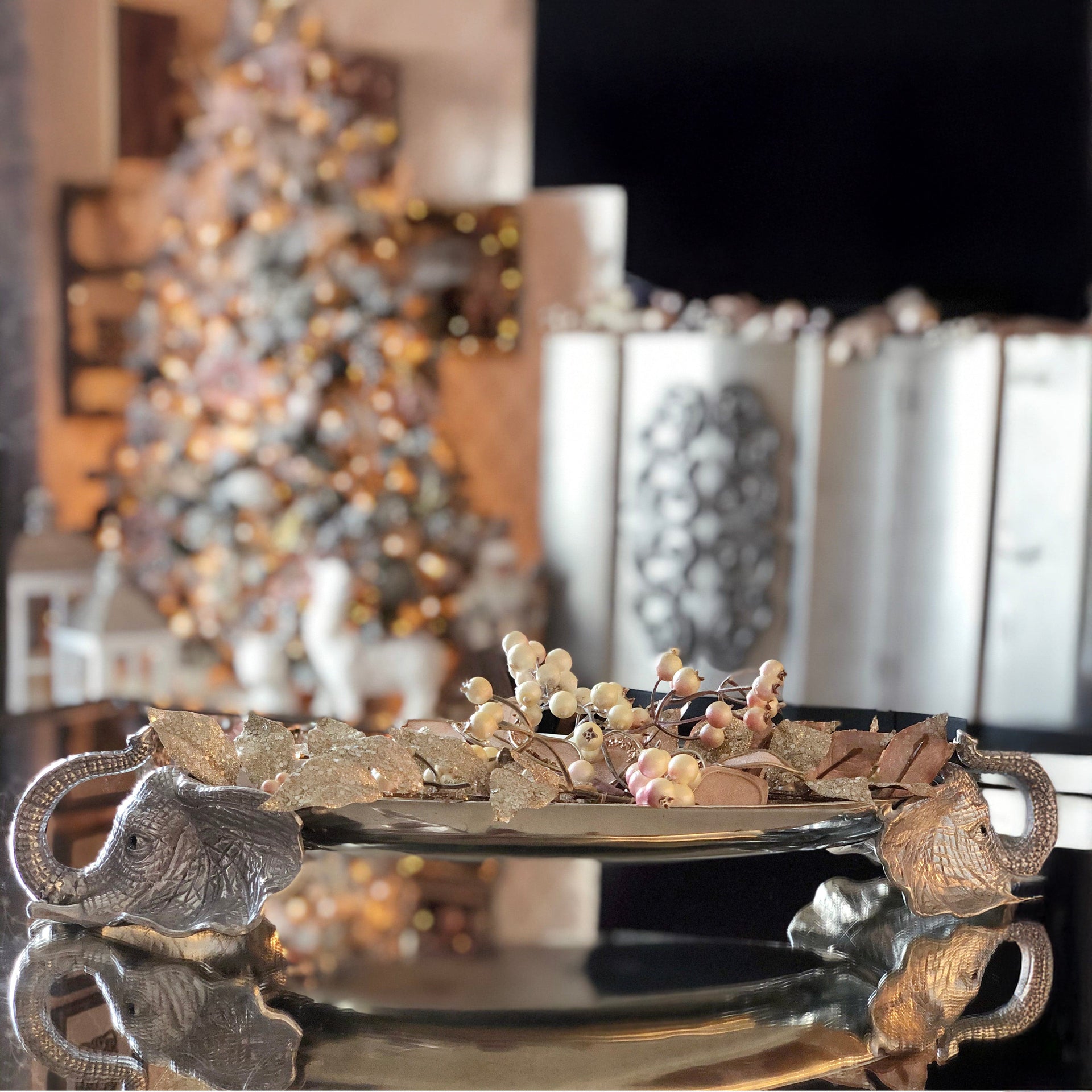 Elephant Centerpiece Tray Arthur Court Designs