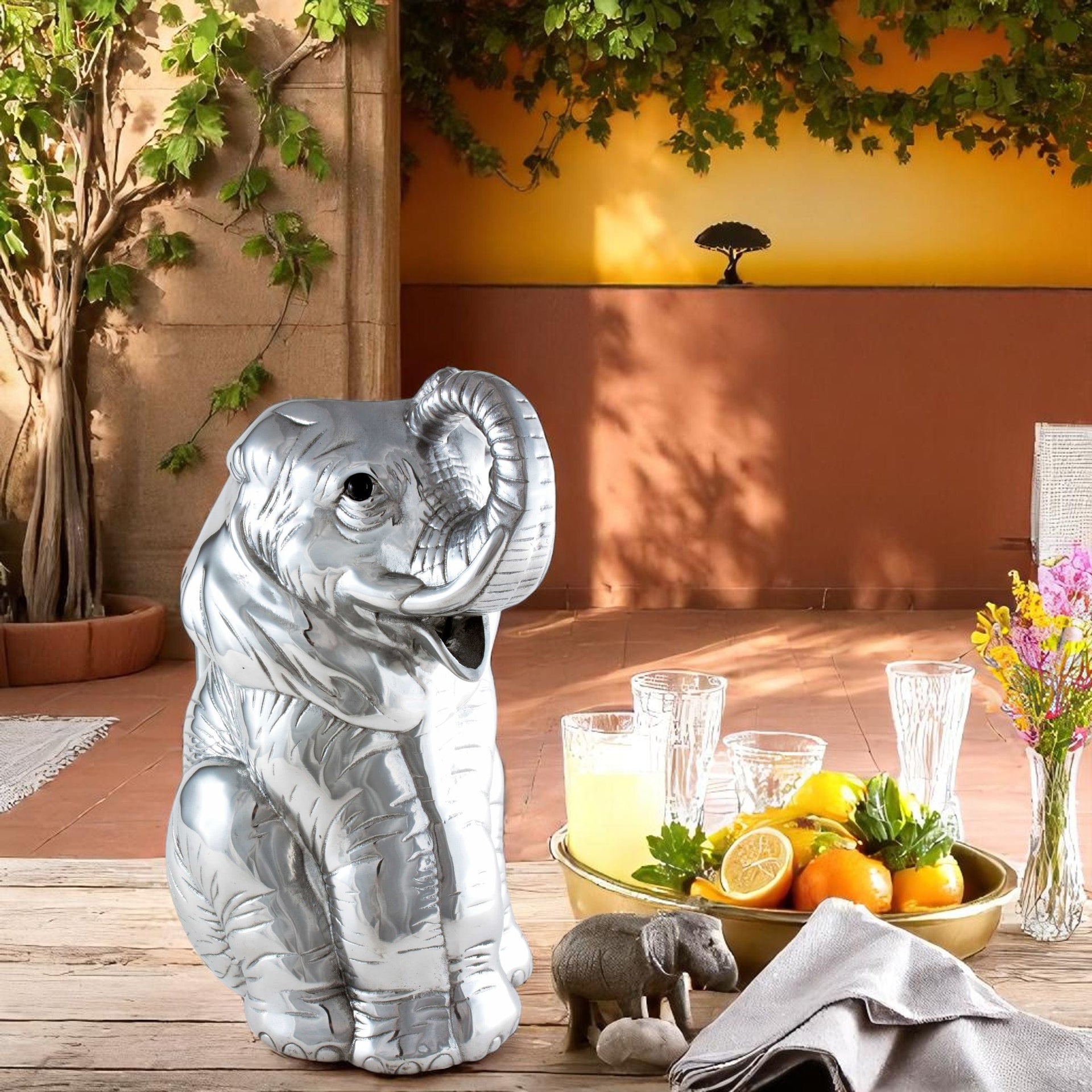 Elephant Pitcher Arthur Court Designs