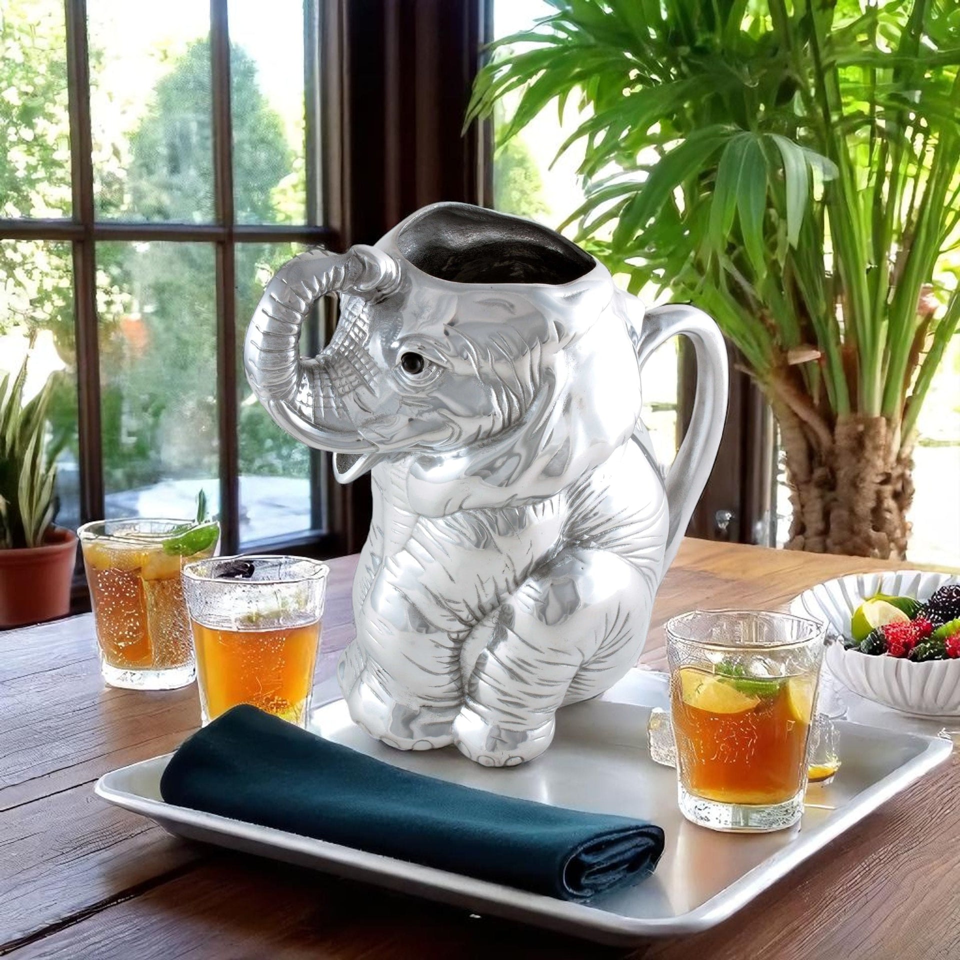 Elephant Pitcher Arthur Court Designs