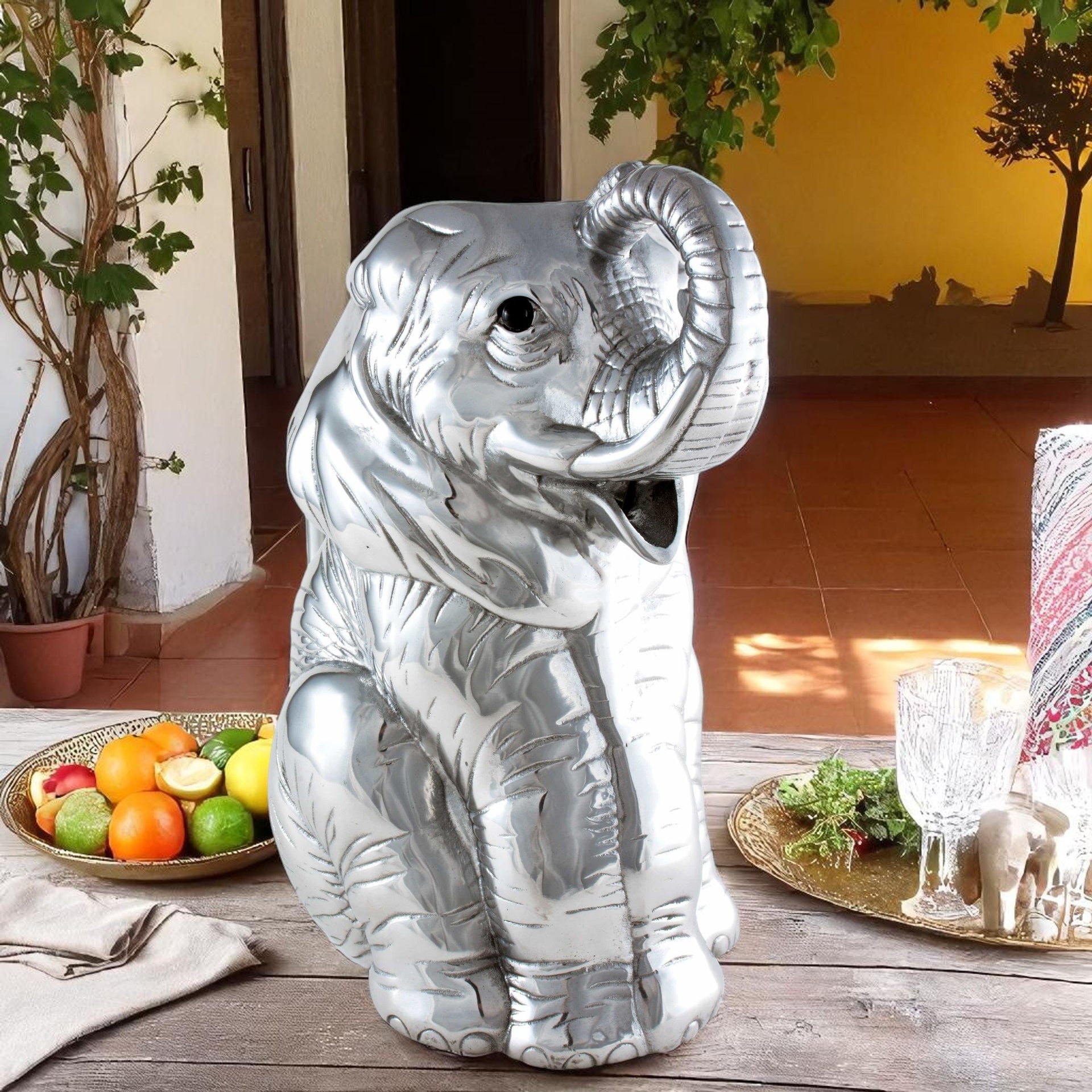 Elephant Pitcher Arthur Court Designs