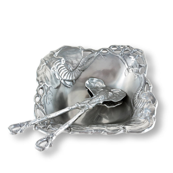 Elephant Salad Set 3-Pc Arthur Court Designs