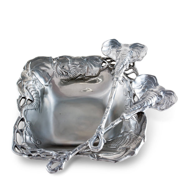 Elephant Salad Set 3-Pc Arthur Court Designs