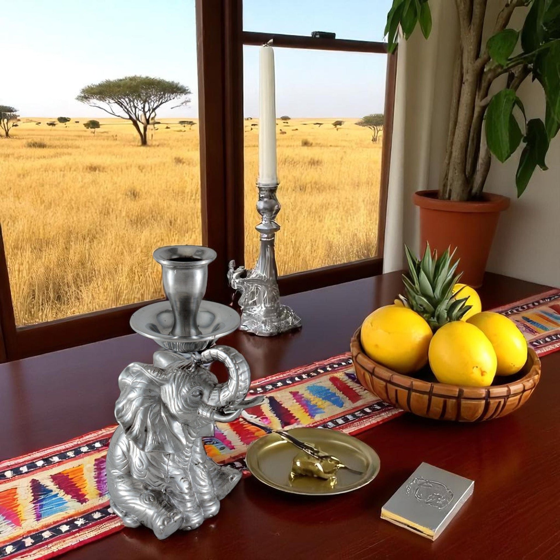 Elephant Taper Candle Holder Arthur Court Designs