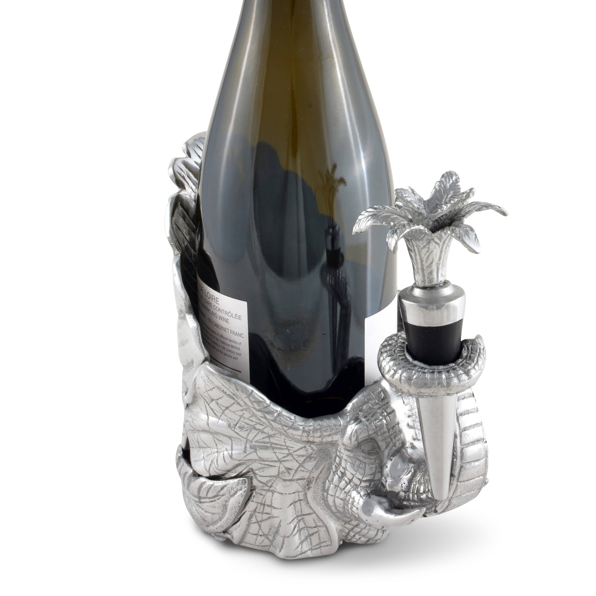 Elephant Wine Coaster and Stopper Set