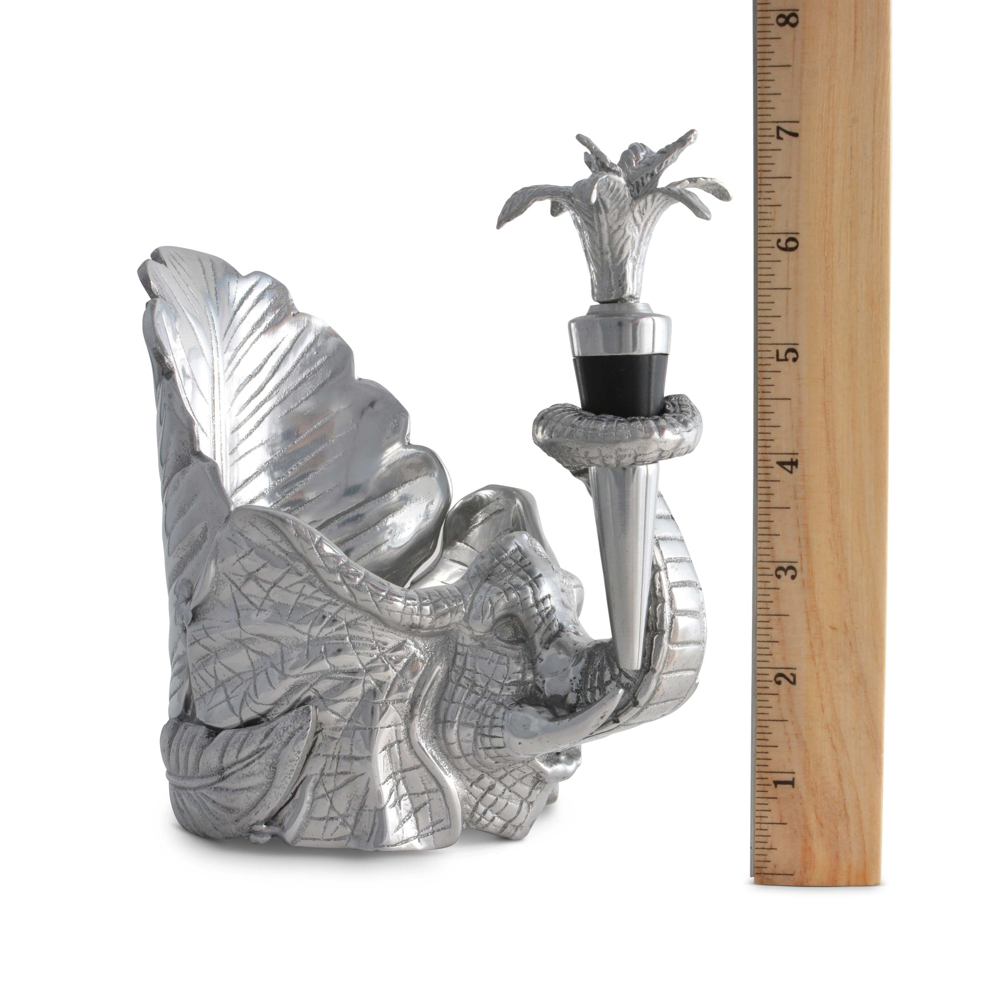 Elephant Wine Coaster and Stopper Set Arthur Court Designs