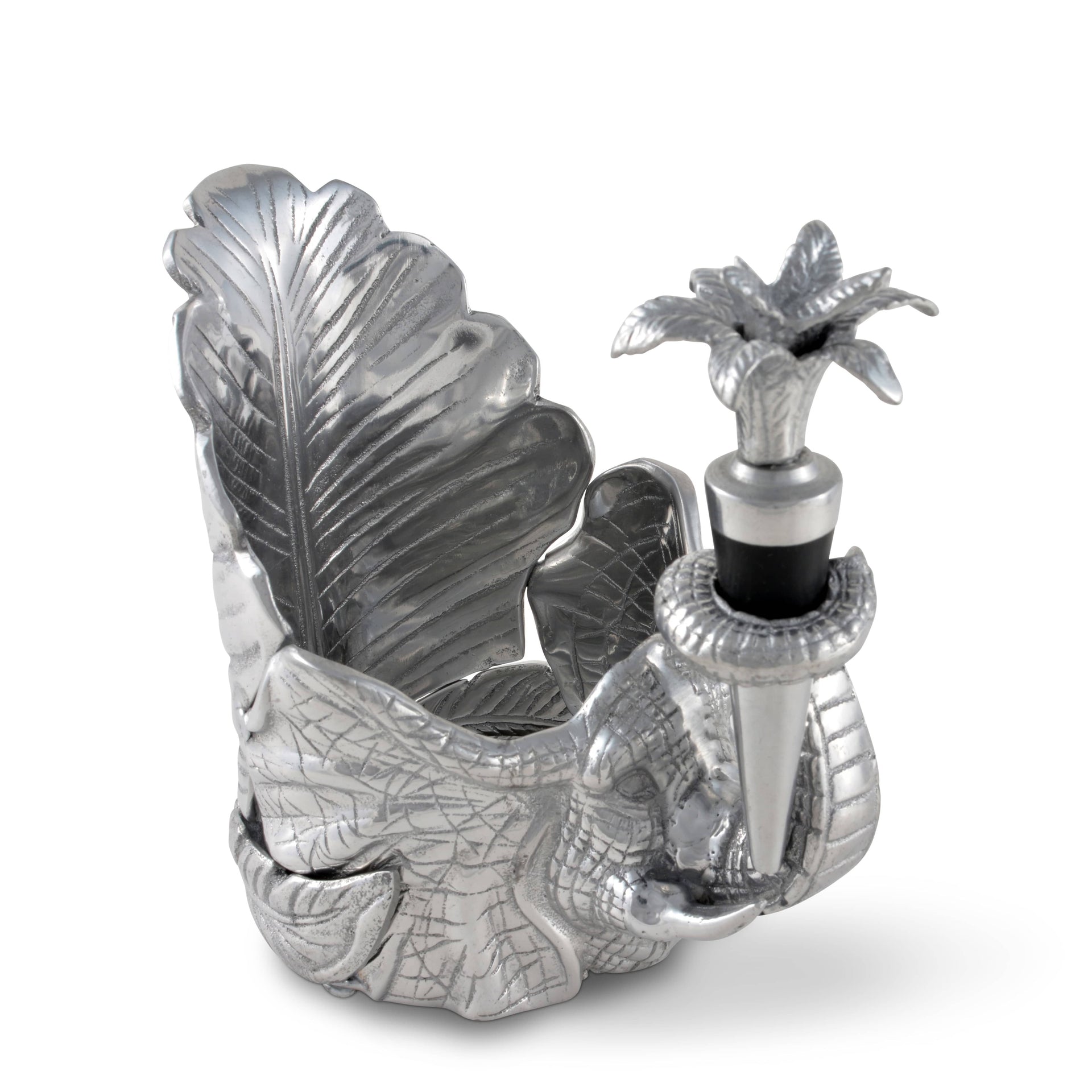 Elephant Wine Coaster and Stopper Set