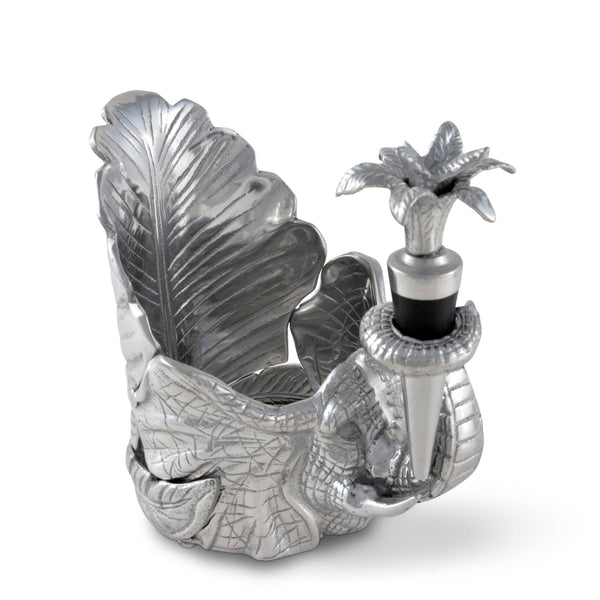 Elephant Wine Coaster and Stopper Set