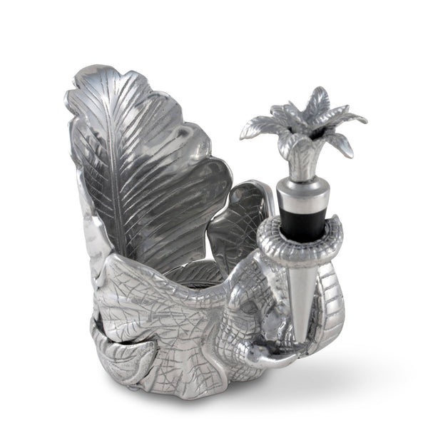 Elephant Wine Coaster and Stopper Set Arthur Court Designs