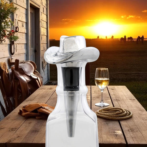 Cowboy Hat Bottle Stopper Arthur Court Designs