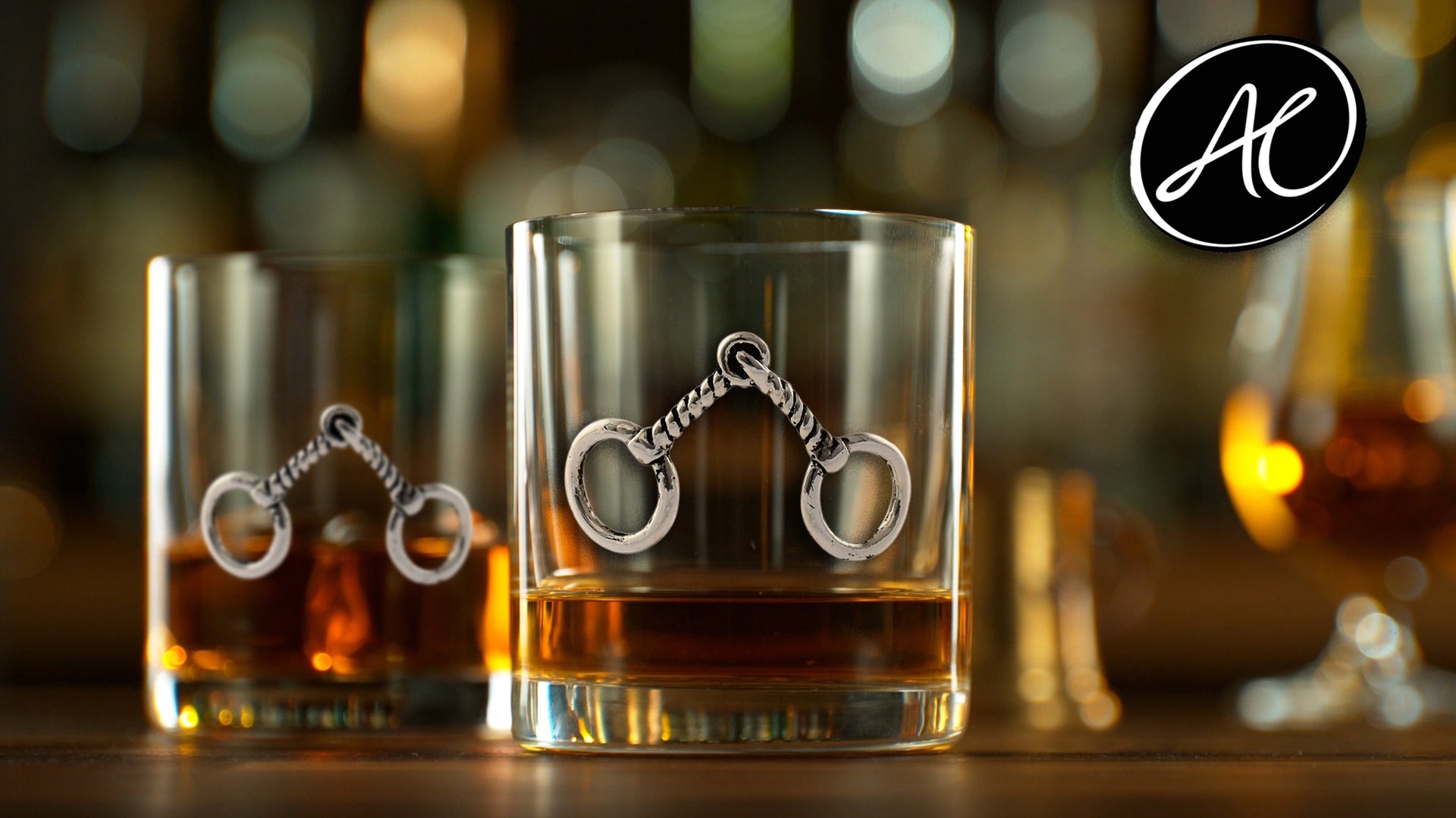 Equestrian Bit Bar Glasses Set of 4 Arthur Court Designs