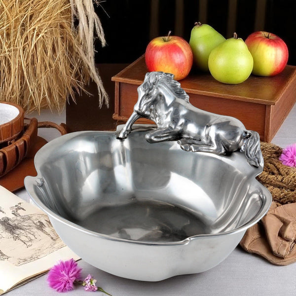 Horse 12-1/2 Bowl Arthur Court Designs