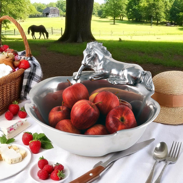 Horse 12-1/2 Bowl Arthur Court Designs