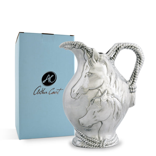 Horse and Rope Pitcher Arthur Court Designs