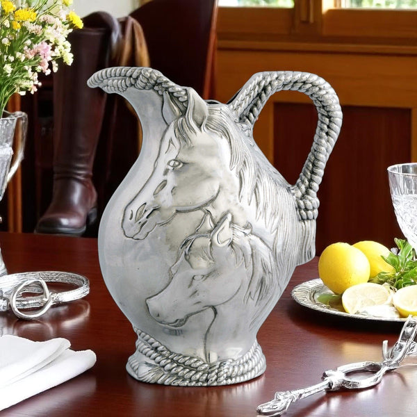 Horse and Rope Pitcher Arthur Court Designs