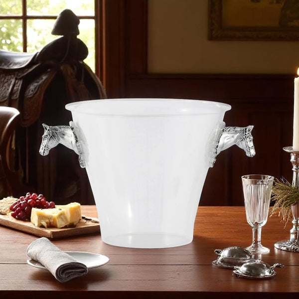 Horse Head Handle Acrylic Ice Bucket