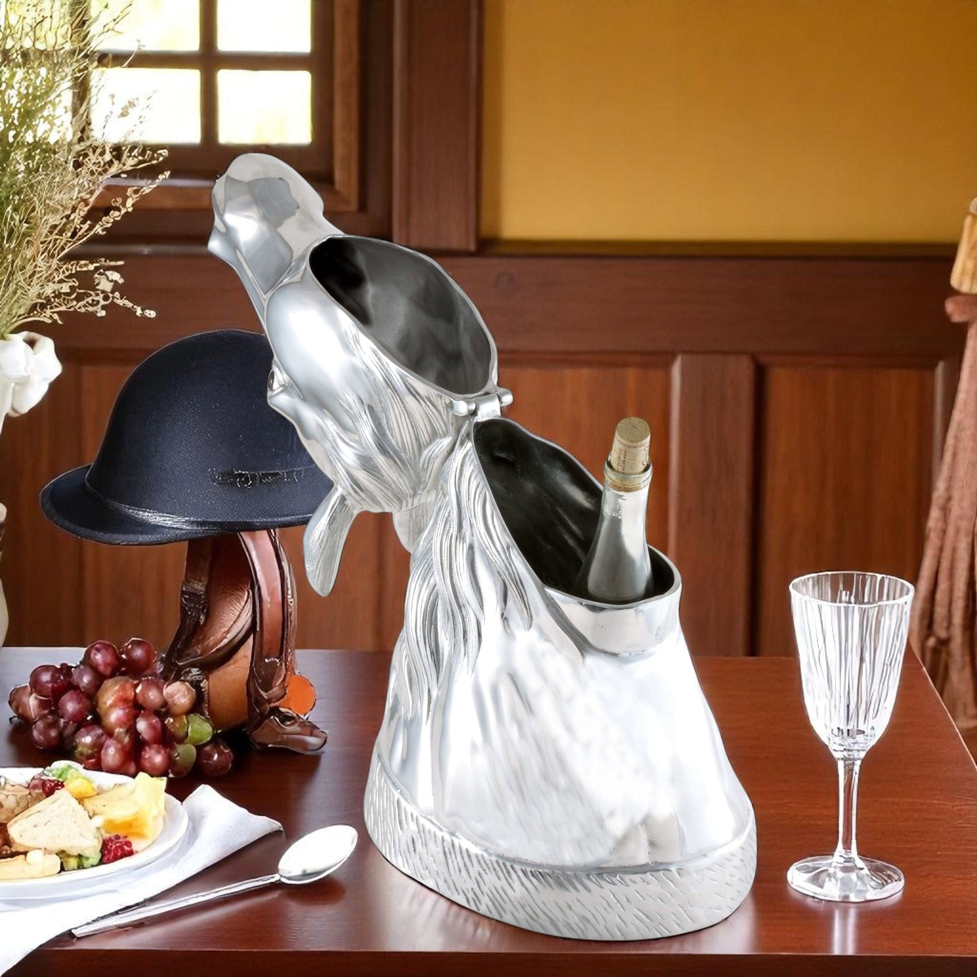 Horse Ice/Wine Buckets Arthur Court Designs