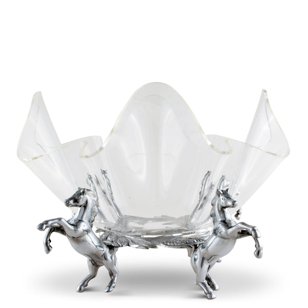 Horse Stand Acrylic Bowl 11 Arthur Court Designs