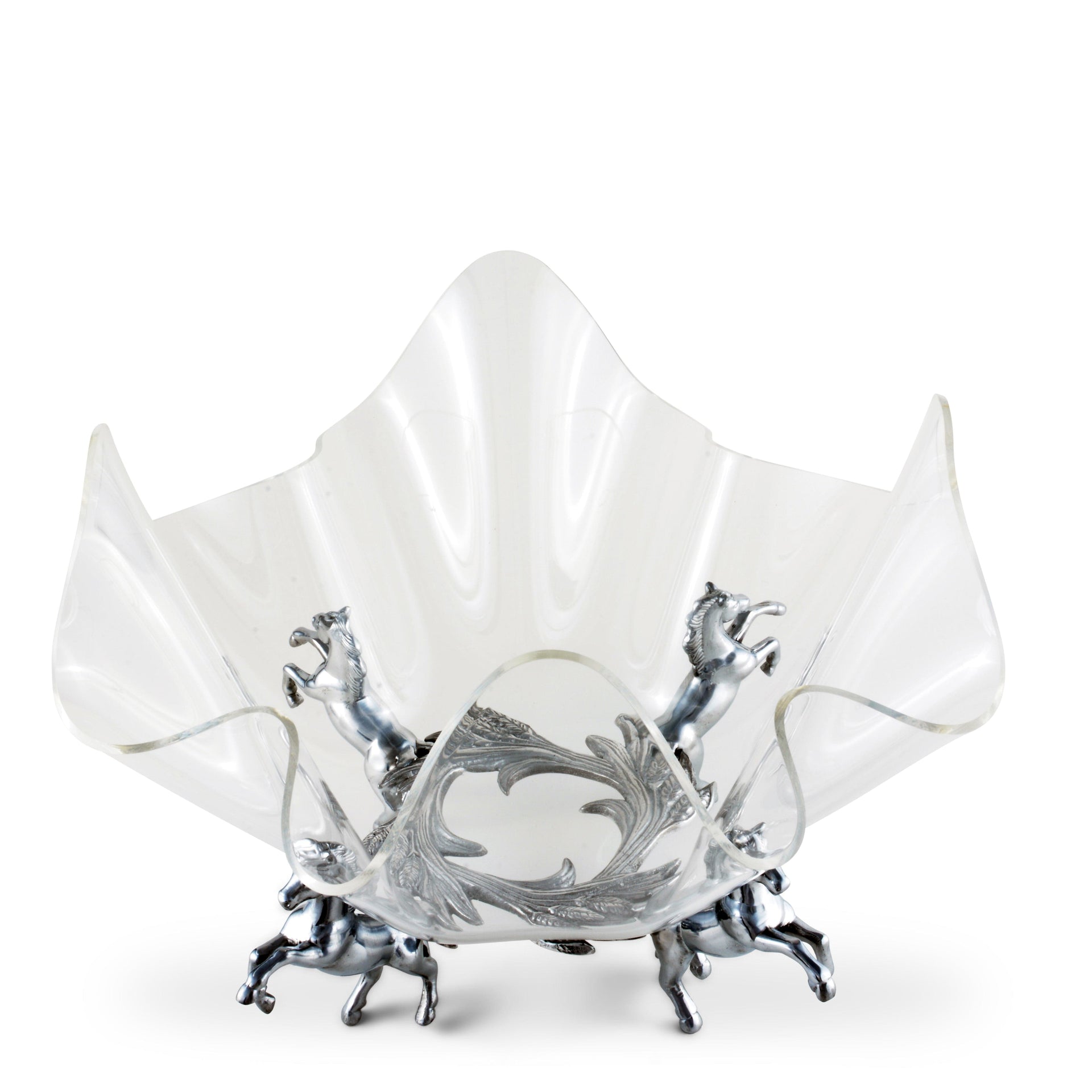 Horse Stand Acrylic Bowl 14 Arthur Court Designs