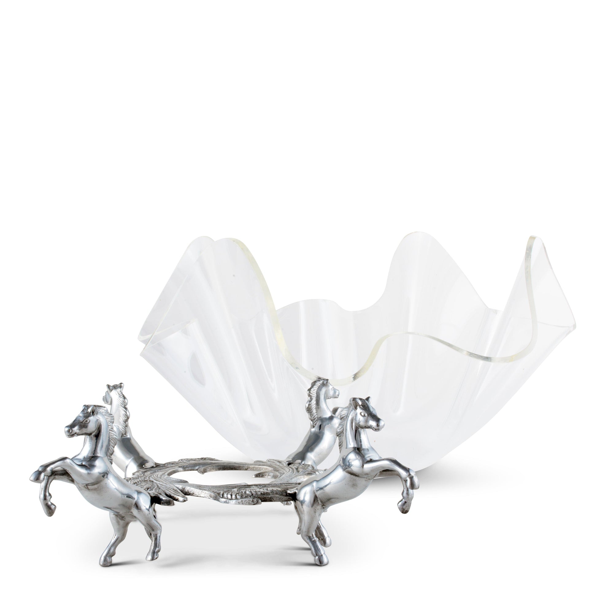Horse Stand Acrylic Bowl 14 Arthur Court Designs