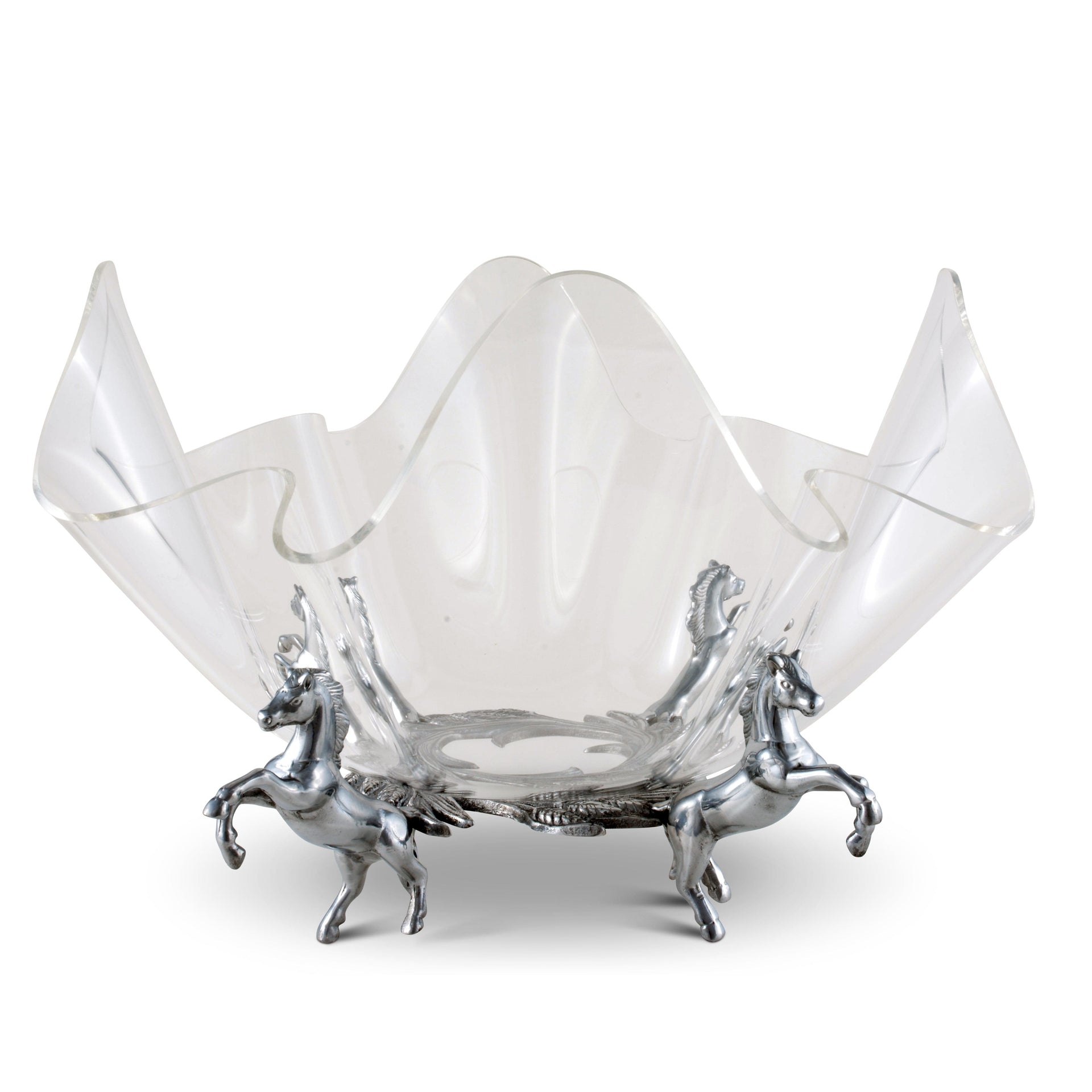 Horse Stand Acrylic Bowl 14 Arthur Court Designs