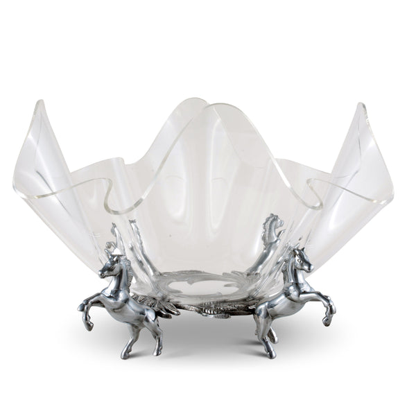 Horse Stand Acrylic Bowl 14 Arthur Court Designs
