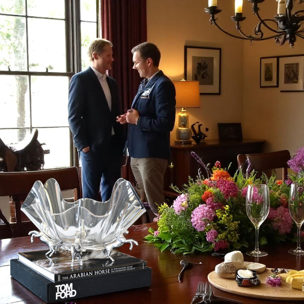 Horse Stand Acrylic Bowl 14 Arthur Court Designs