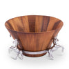 Horse Wood Tall Salad Bowl