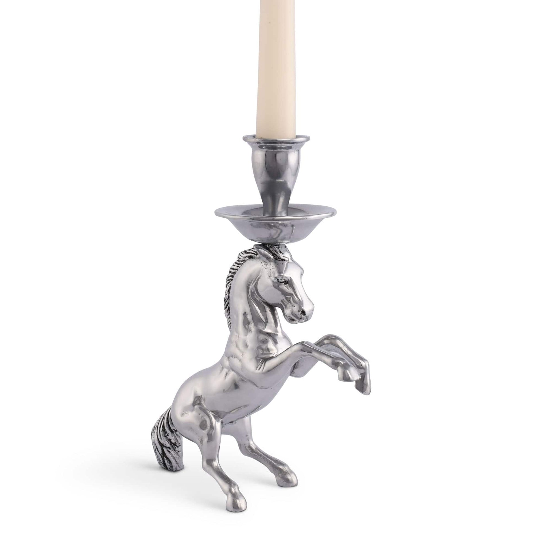 Rearing Horse Candlestick by Arthur Court Designs