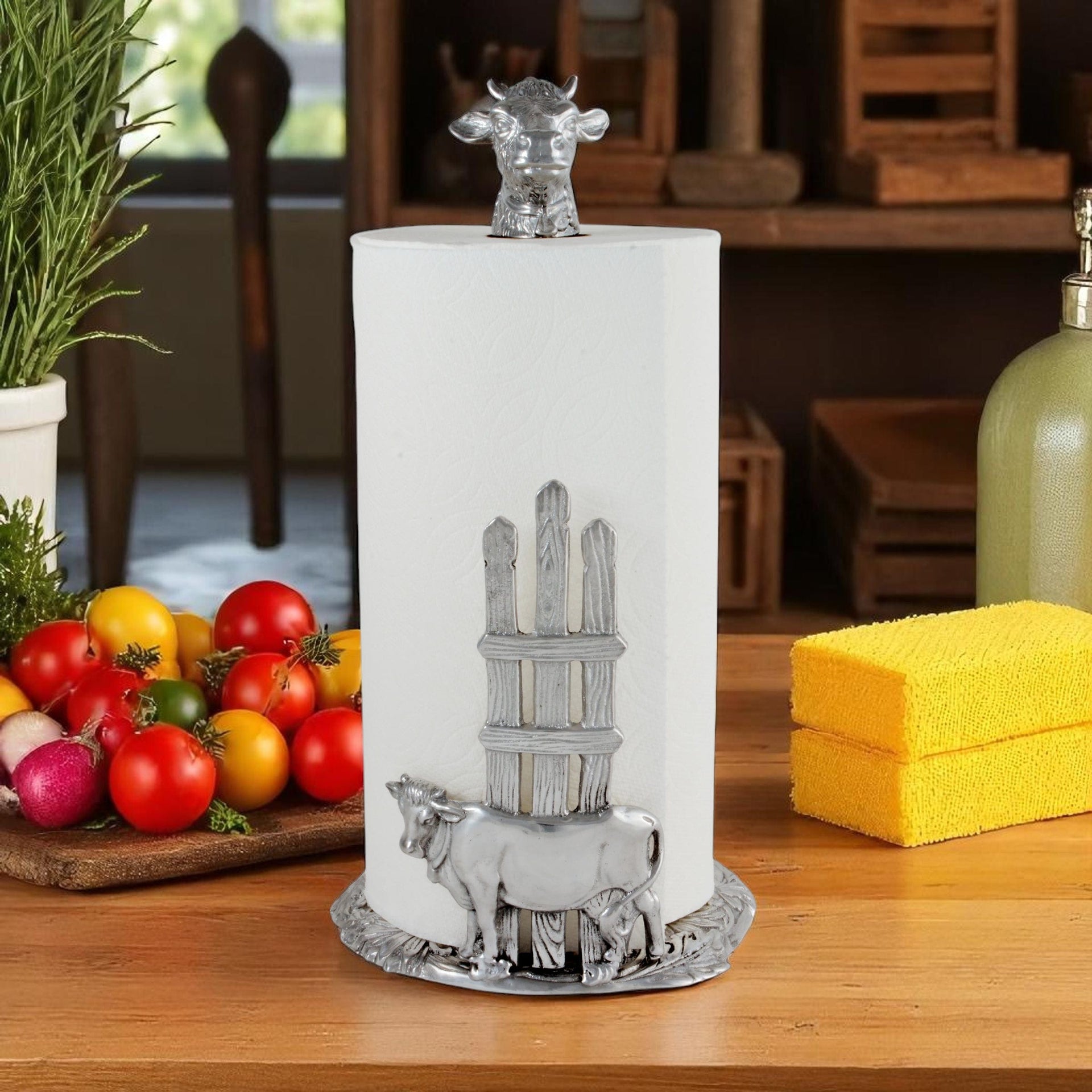 Cow Paper Towel Holder
