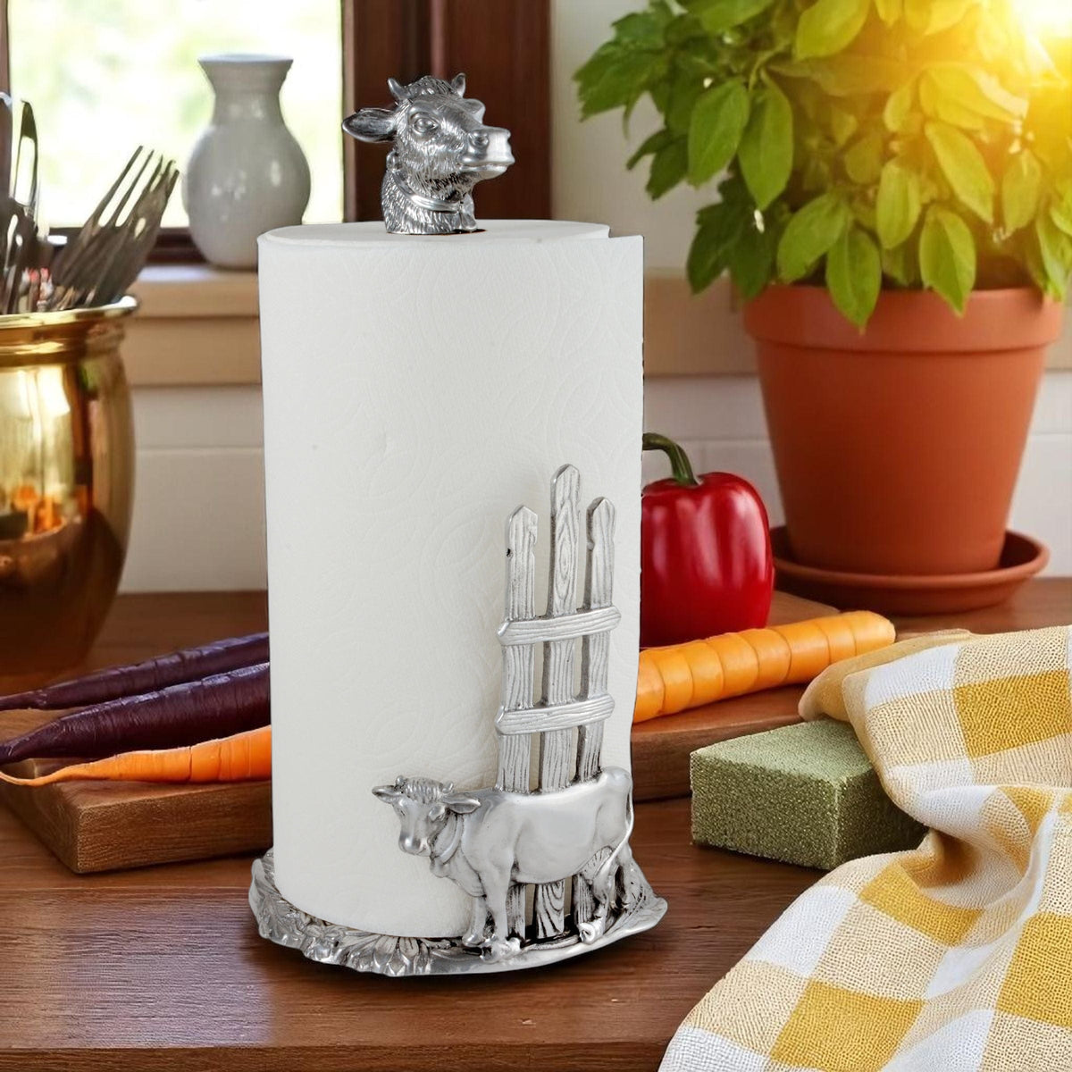 Cow Paper Towel Holder