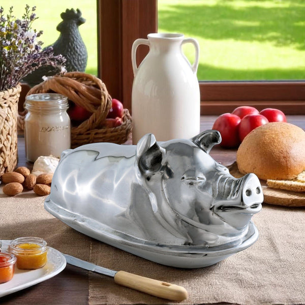 Pig Butter Dish Arthur Court Designs