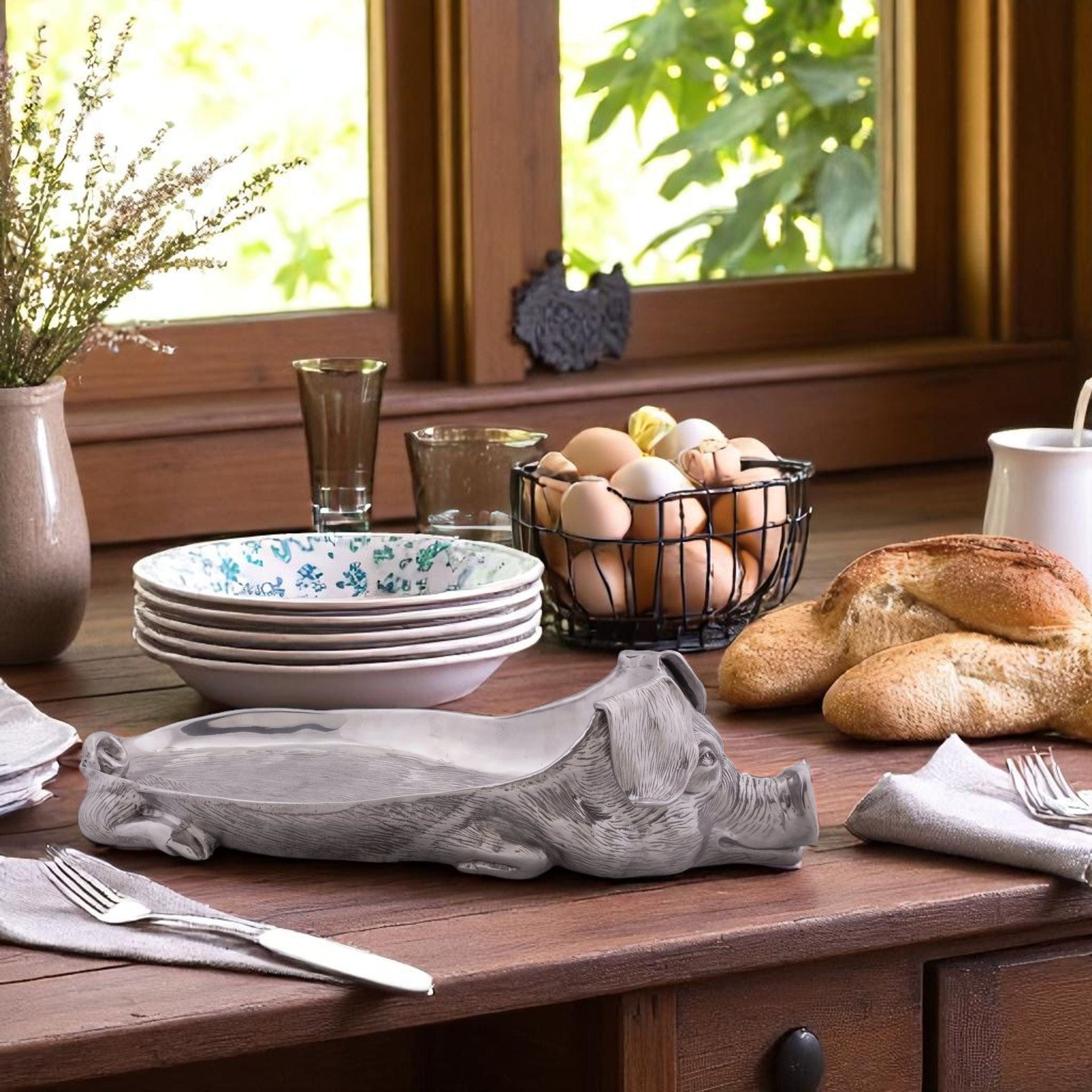 Pig Carving Tray Arthur Court Designs