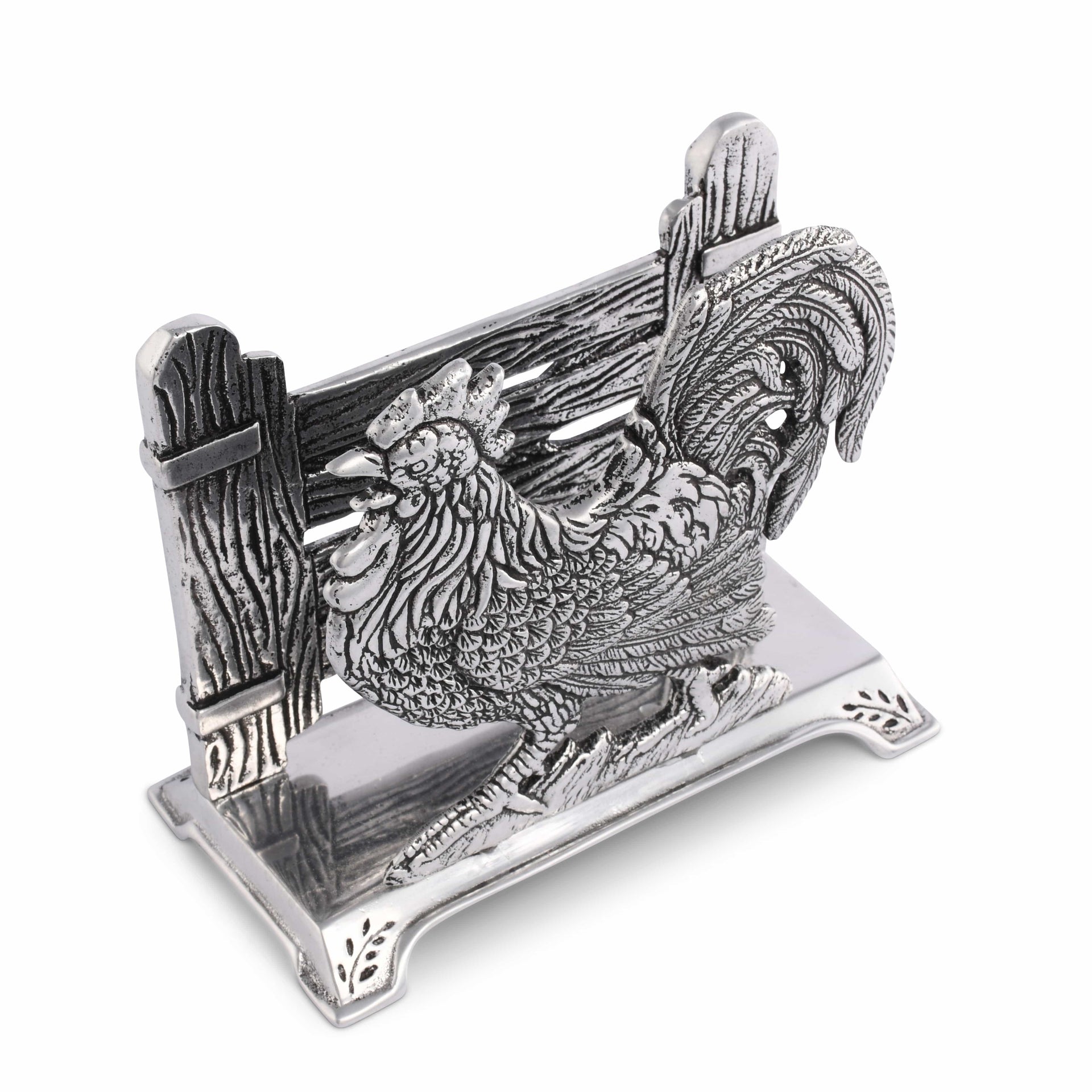 Rooster Upright Napkin Holder Arthur Court Designs