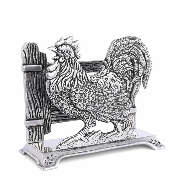 Rooster Upright Napkin Holder Arthur Court Designs