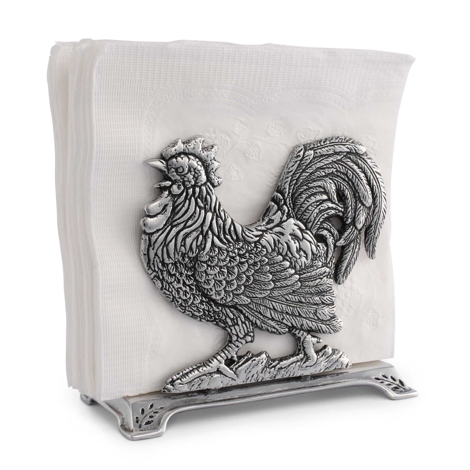Rooster Upright Napkin Holder Arthur Court Designs