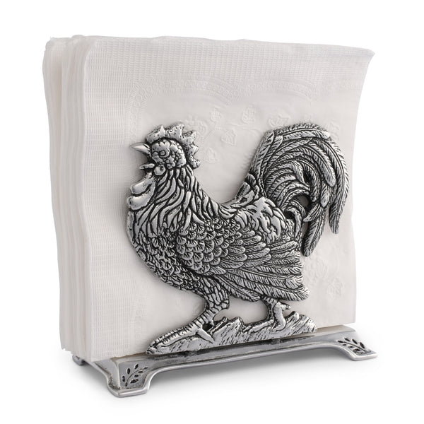 Rooster Upright Napkin Holder Arthur Court Designs