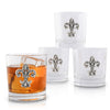 Fleur-de-Lis Bar Glasses Set of 4
