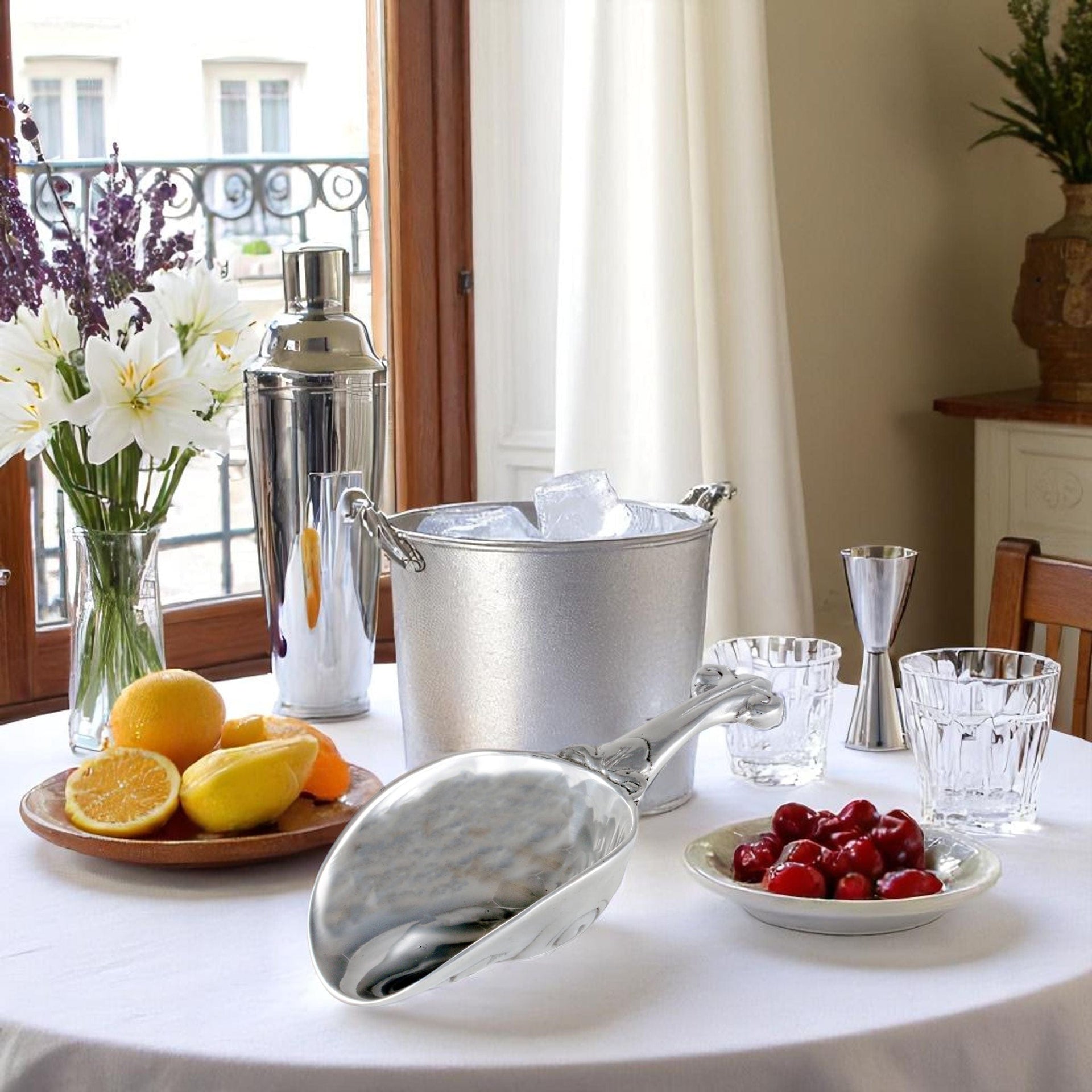 Fleur-De-Lis Ice Scoop Arthur Court Designs