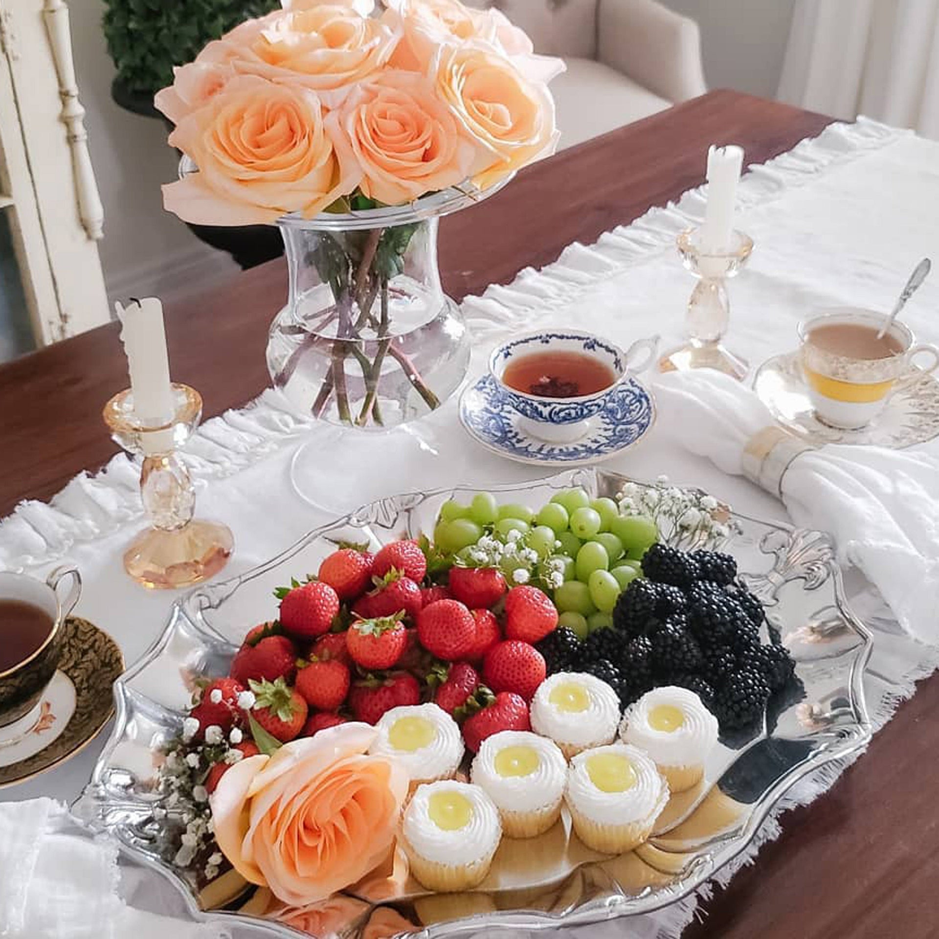 Fleur-De-Lis Oval Platter