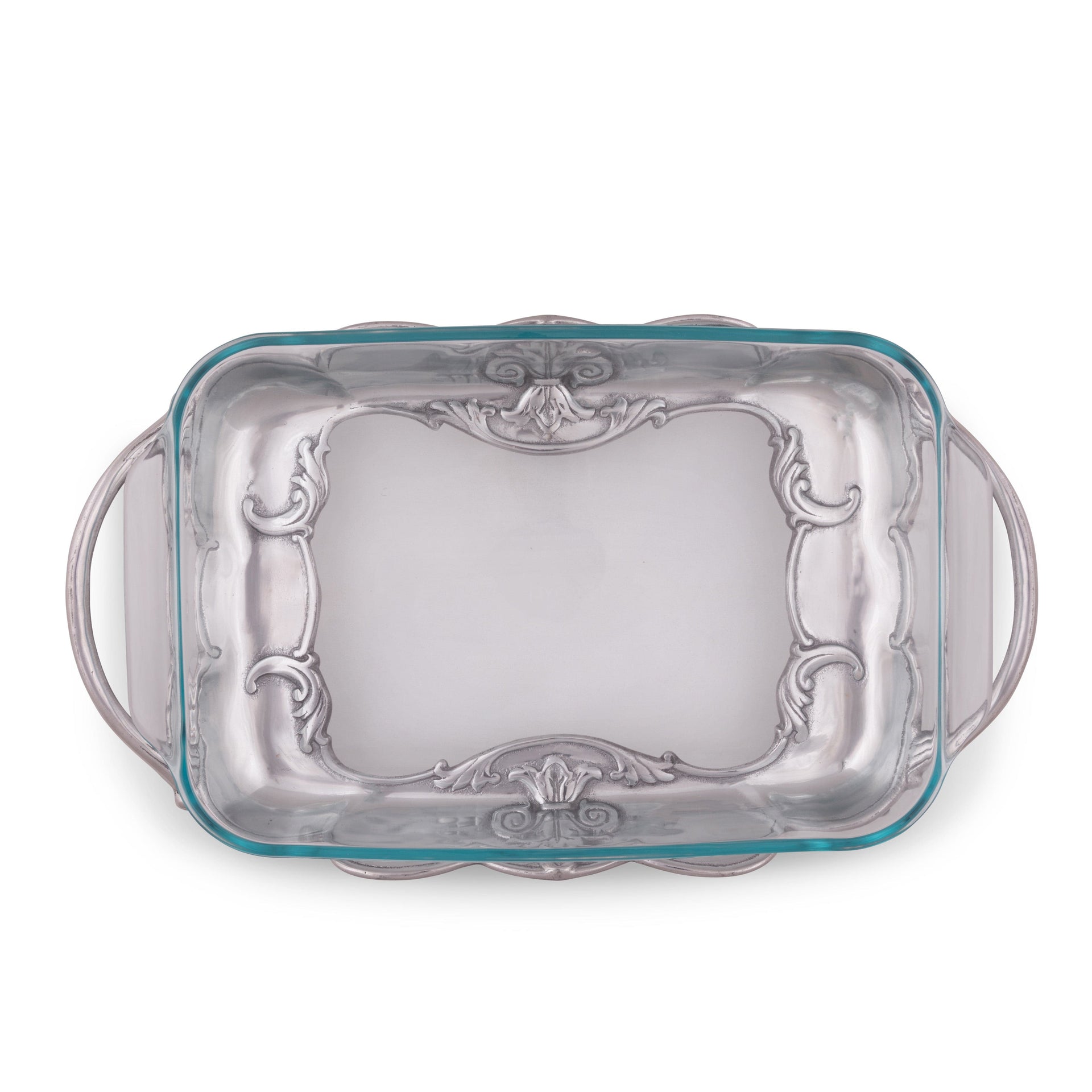 Fleur-De-Lis Pyrex Holder 3qt Arthur Court Designs