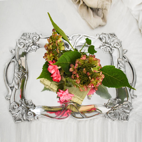 Fleur-De-Lis Rectangle Tray Arthur Court Designs