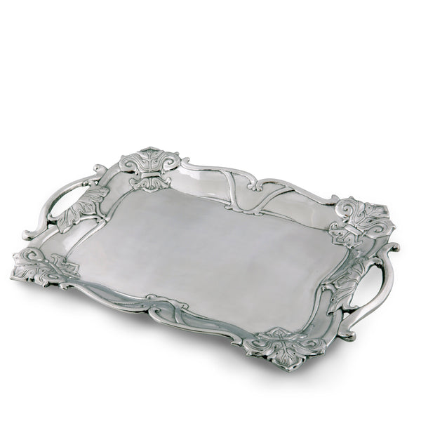 Fleur-De-Lis Rectangle Tray Arthur Court Designs