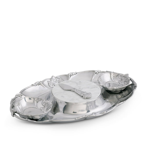 Fleur-De-Lis Tray Entertainment Arthur Court Designs