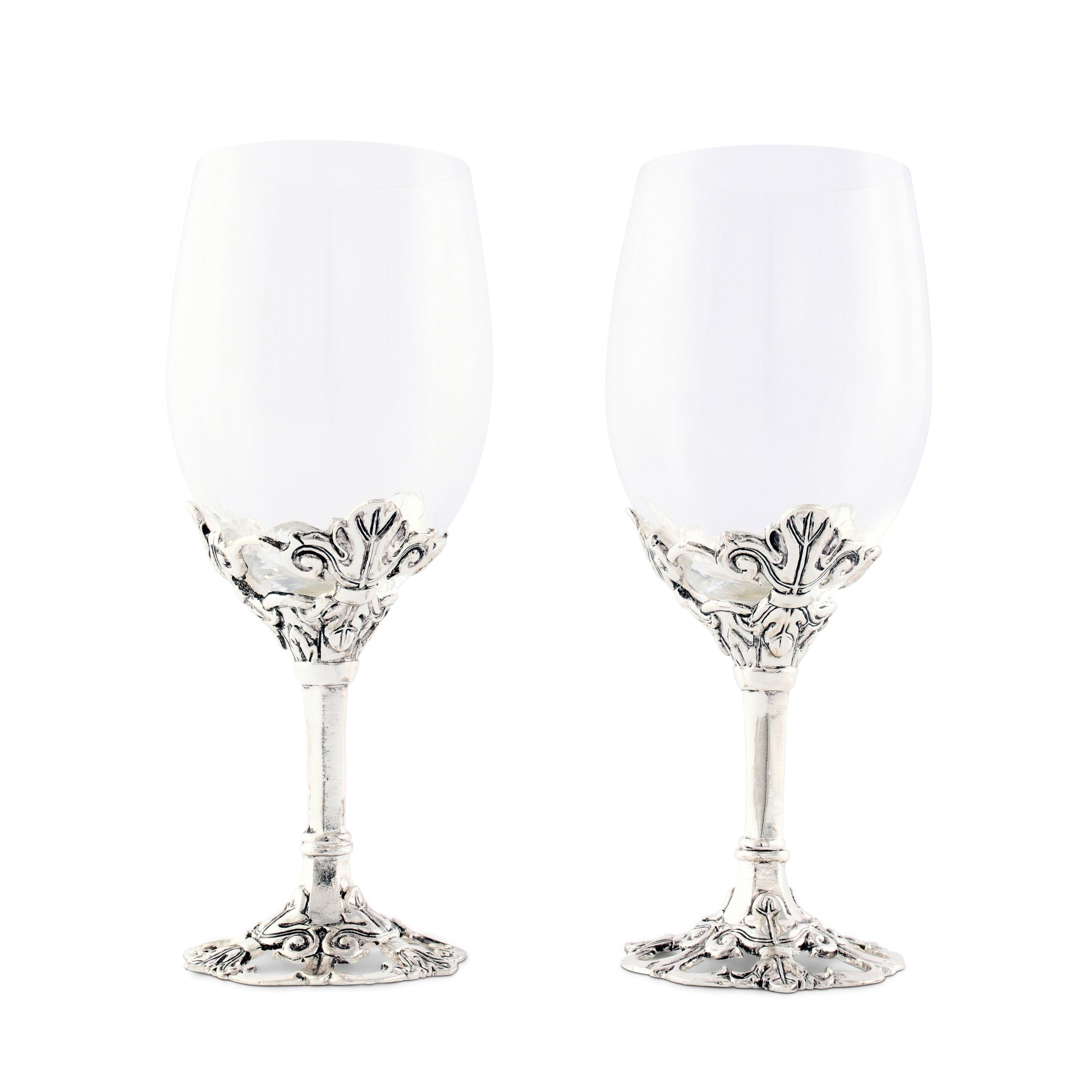 Fleur-De-Lis Wine Glasses