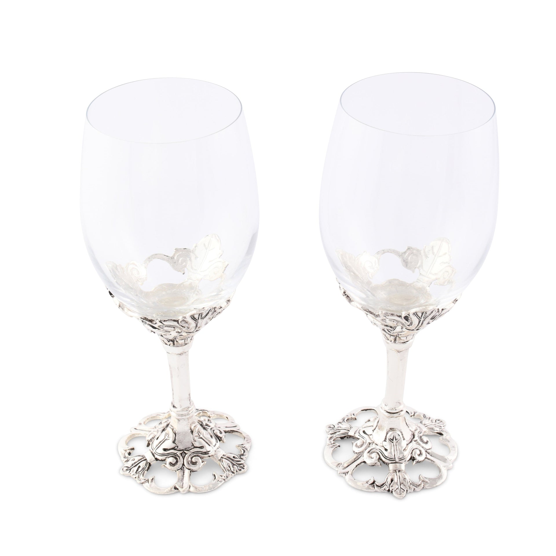 Fleur-De-Lis Wine Glasses Arthur Court Designs